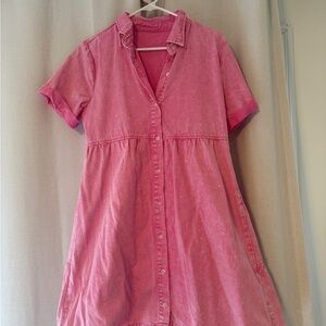 Amazon Pink Midi Dress